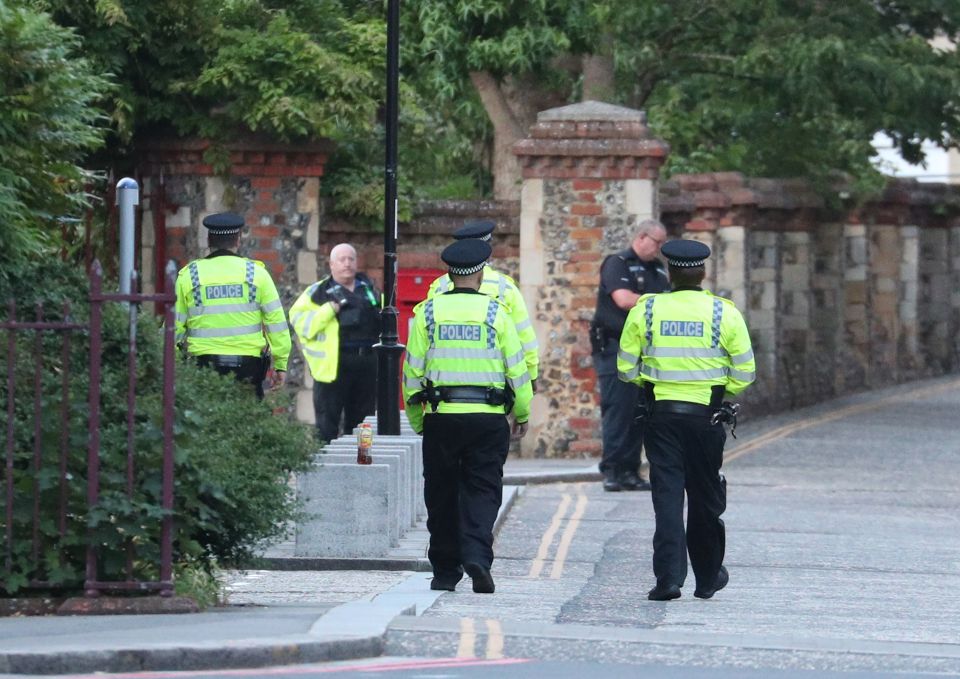  Police at Forbury Gardens in Reading