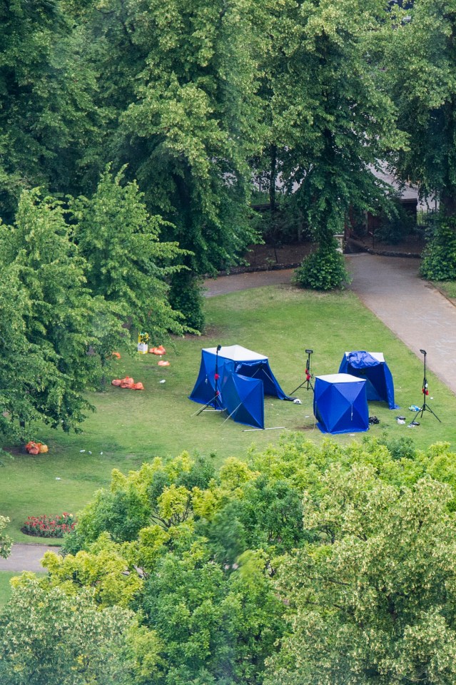  Forbury Gardens in Reading's town centre, where the attack took place