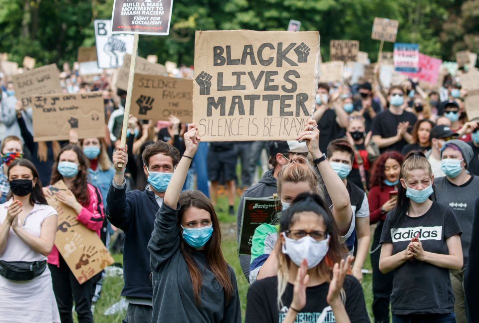 Black Lives Matter protests are happening across the UK in the wake of George Floyd's death in Minneapolis, US