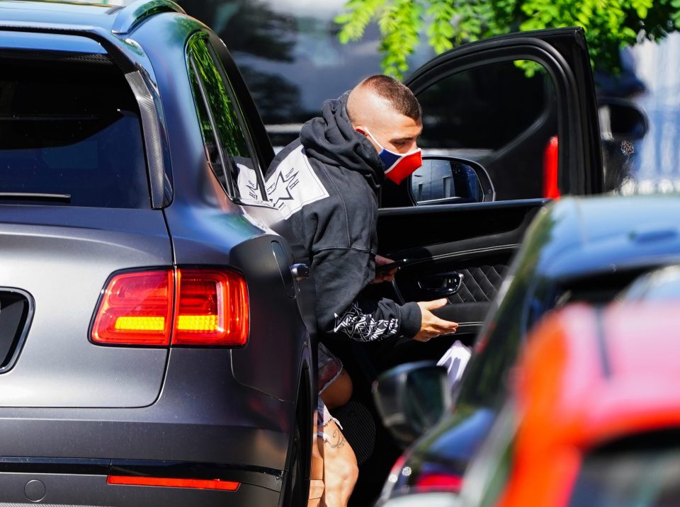 Marco Veratti was back in Paris after enjoying himself in St Tropez during the break