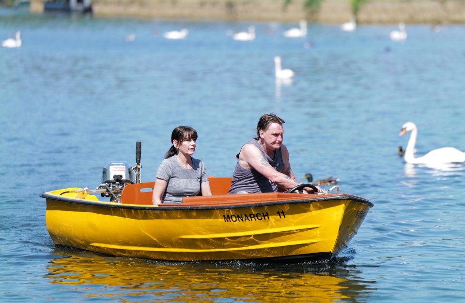 People out on the water in Great Windsor Park