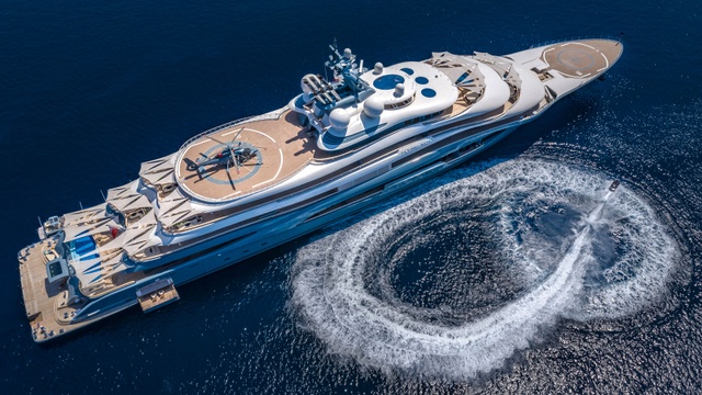 The world's most expensive superyacht is available for hire at a staggering £3million A WEEK