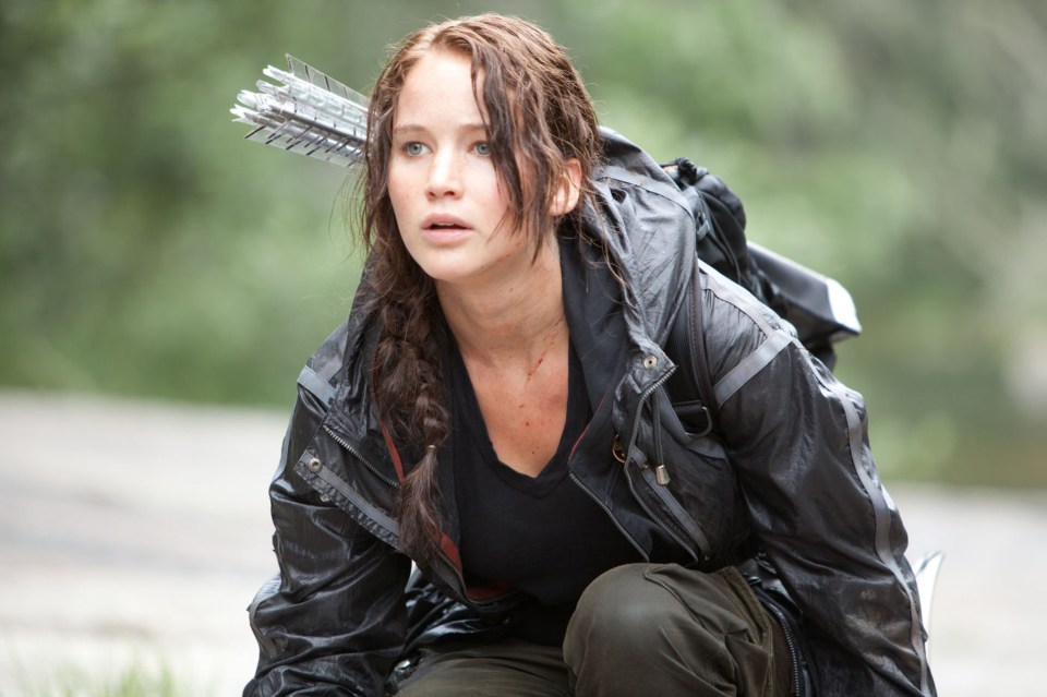  Jennifer Lawrence plays heroine Katniess Everdeen in this 2012 film