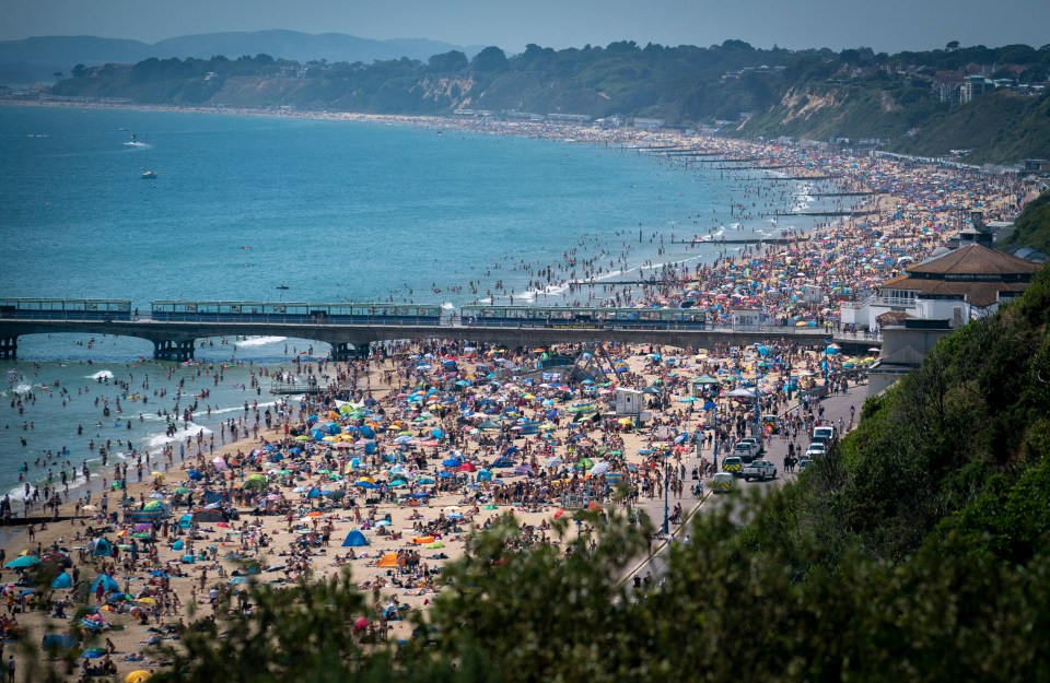 There are seven miles of sandy beaches between Christchurch and Poole - but most visitors flock to Bournemouth