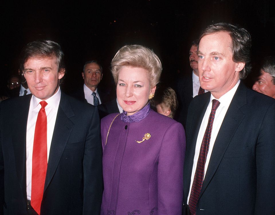 Donald Trump, Maryanne Trump and Robert Trump