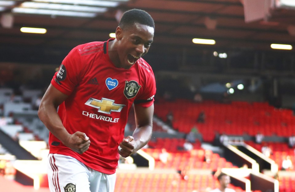  Anthony Martial was the star man as he bagged a treble against Sheff Utd