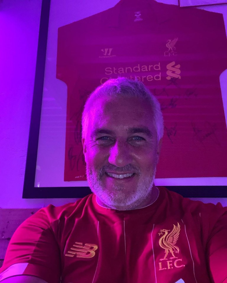 Paul Hollywood posted this grinning Instagram selfie after Liverpool won the league 