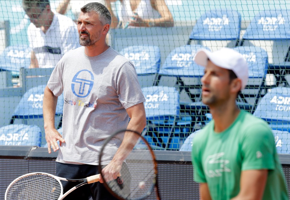  Djokovic's coach and former player Goran Ivanisevic has also tested positive for Covid-19