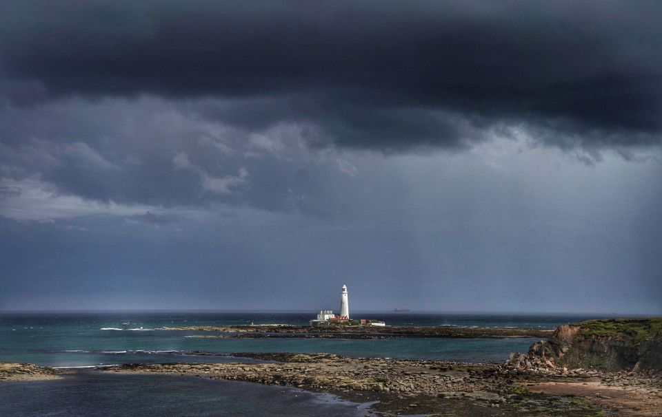 Dark clouds and thunderstorms brought an end to a sweltering heatwave