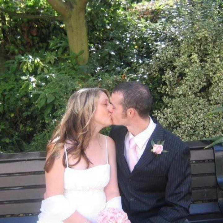 Staff Sergeant Jamie Ferguson's widow Sammi posted their wedding photo online in tribute