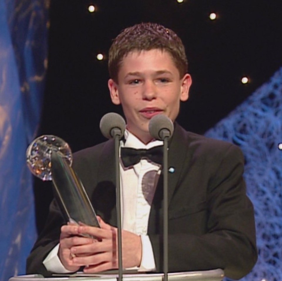 Kelvin Fletcher at the 1999 British Soap Awards