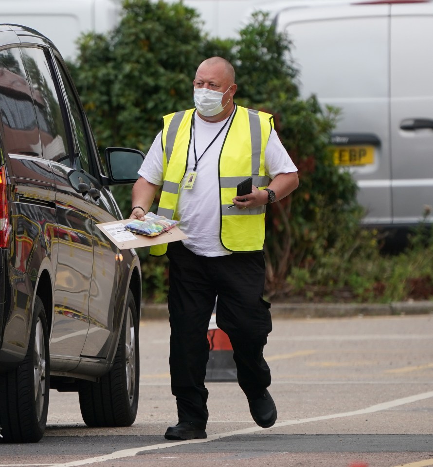 Mervyn King is delivering parcels for Amazon