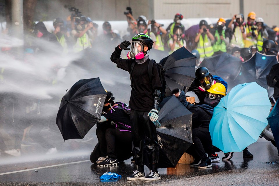 Umbrellas have become a sign of protest in the former British colony