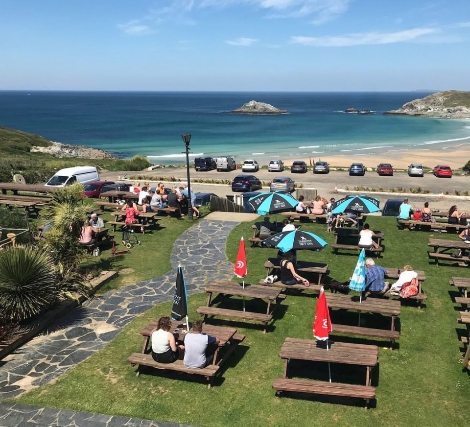 The Bowgie Inn also has great views of the Cornish coast