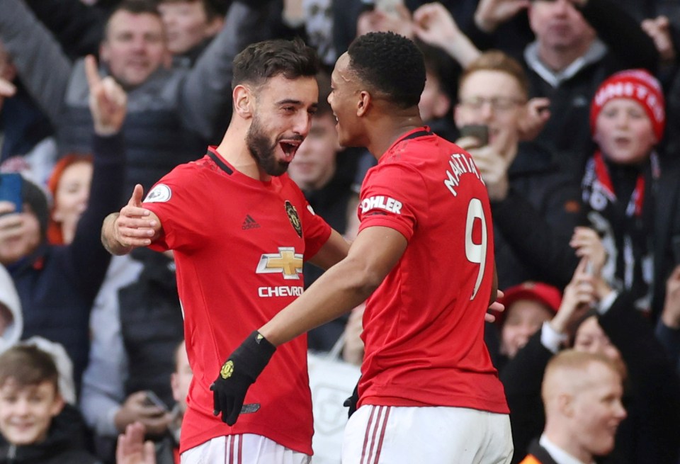  Man Utd vastly improved after the arrival of Bruno Fernandes