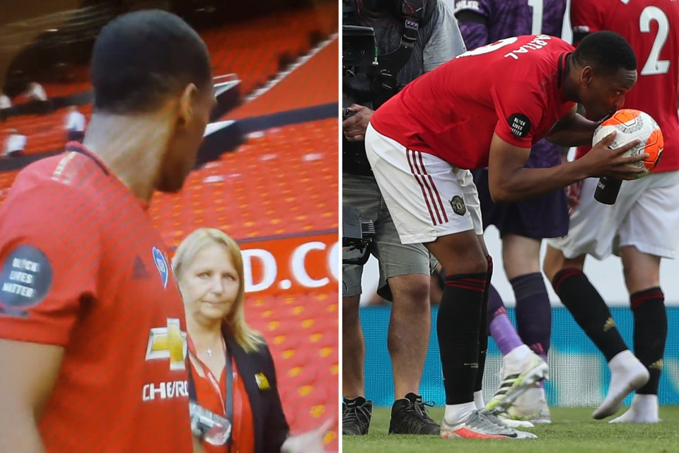  Martial scored Man Utd's first league hat-trick in seven years - then forgot the match ball