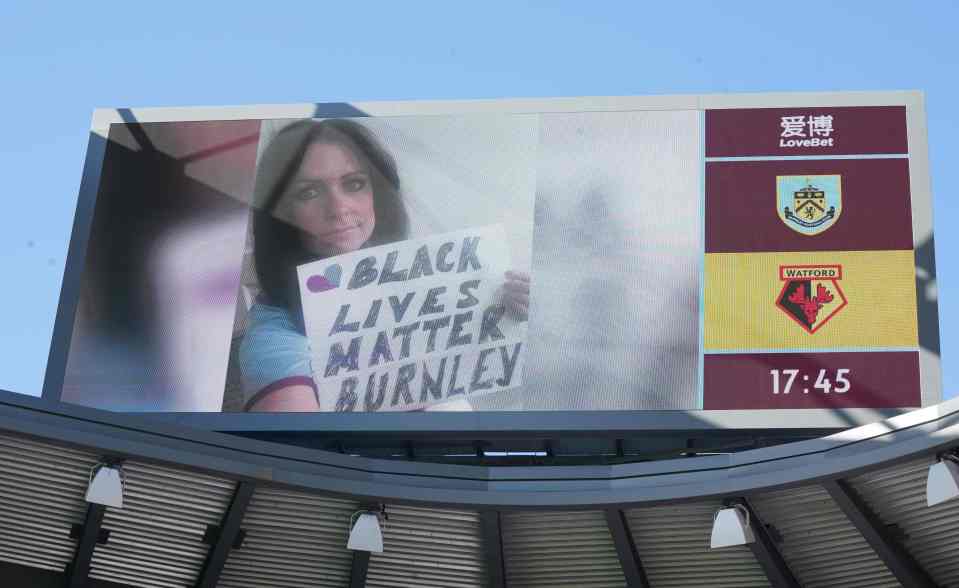  Fans sent in their messages to be displayed on the big screen ahead of their clash with Watford