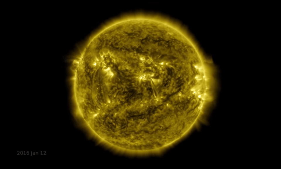 The time-lapse shows what the Sun has been up to for the past decade