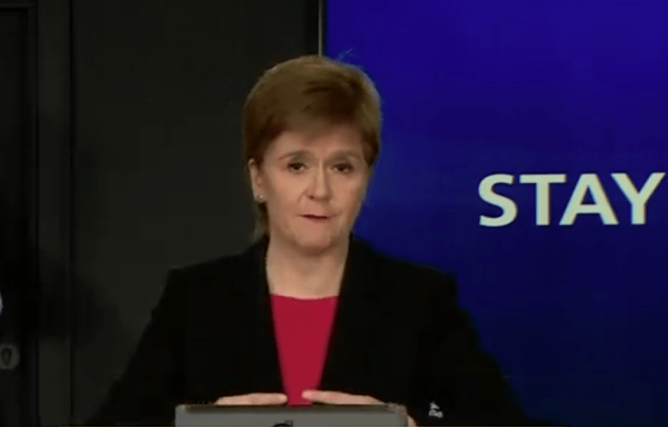 Nicola Sturgeon  warned easing lockown rules would see more infections