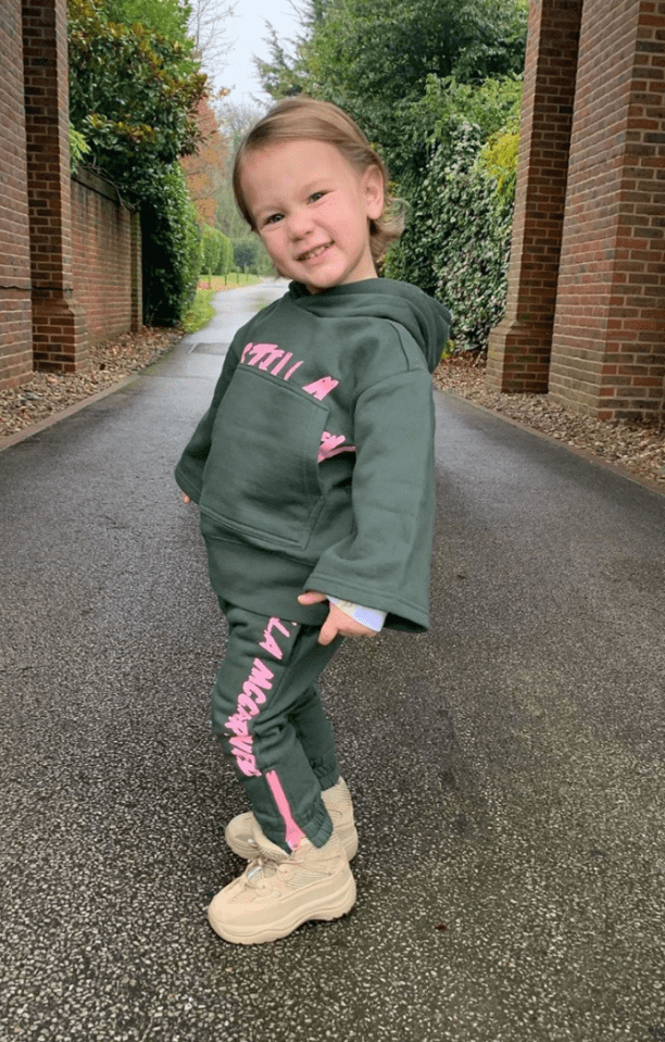 Rosie has two pairs of £130 Stella McCartney tracksuits