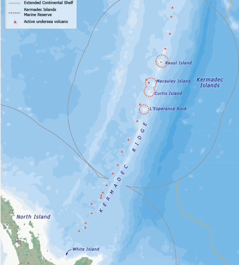  The Kermadecs define the Extended Continental Shelf 