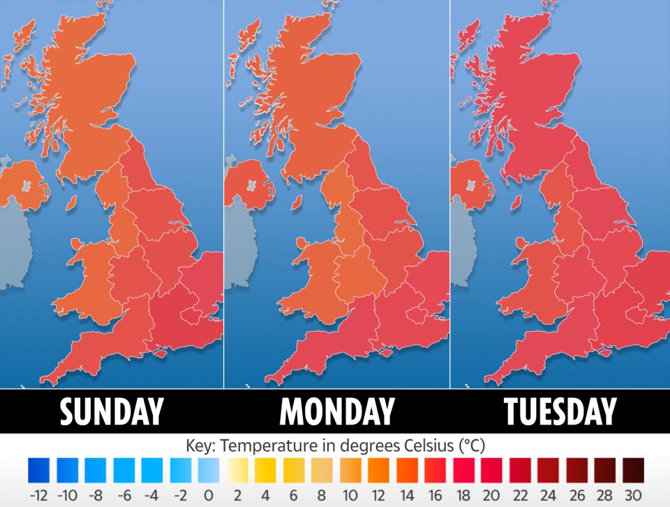 Met Office weather warnings bring an end to the scorching heatwave