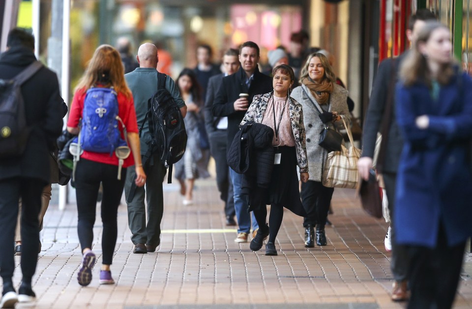 Back to normal in a Wellington street in New Zealand, after lockdown measures were lifted