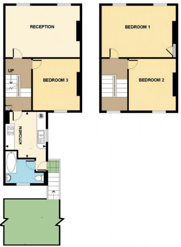 Homes which have bathrooms off the kitchen are more common in older properties