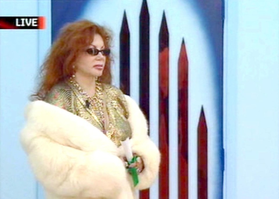 Jackie seen here entering the CBB house in 2005