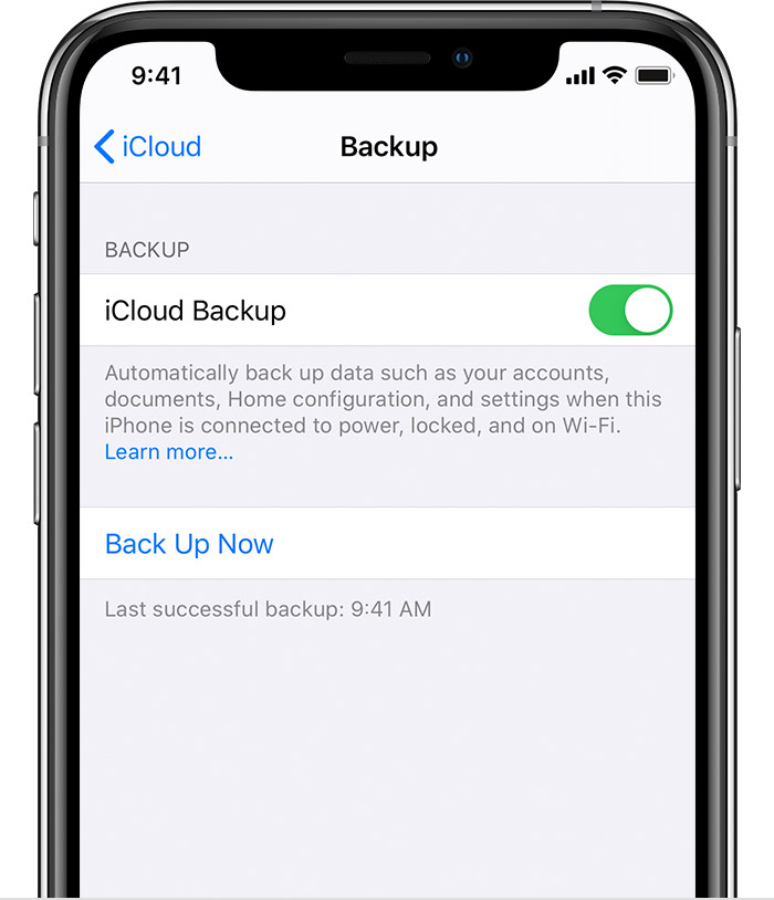 Using iCloud is the simplest way to back up your data