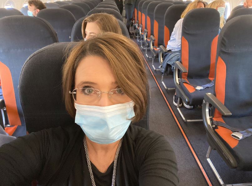 The Sun's Travel Editor Lisa Minot onboard the first easyJet flight in 11 weeks 