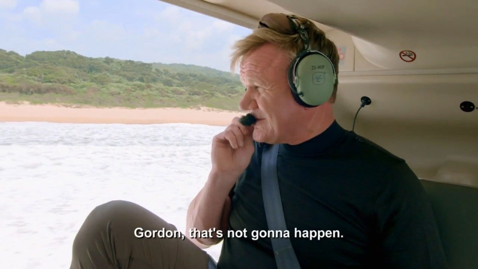  The chopper pilot told Gordon