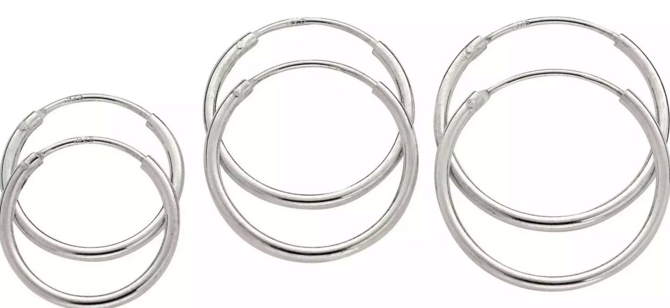 These classic hoop earrings have been reduced by up to 63 per cent 