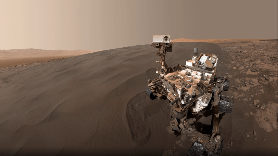 A selfie snapped by Nasa's Curiosity rover