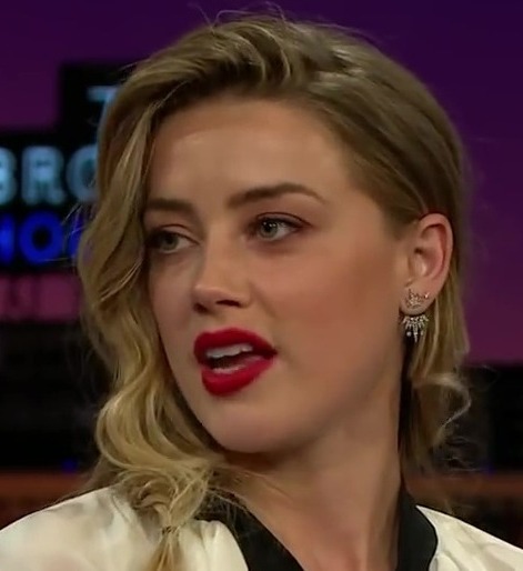 Amber Heard appeared on the Late Late Show with James Corden in December 2015