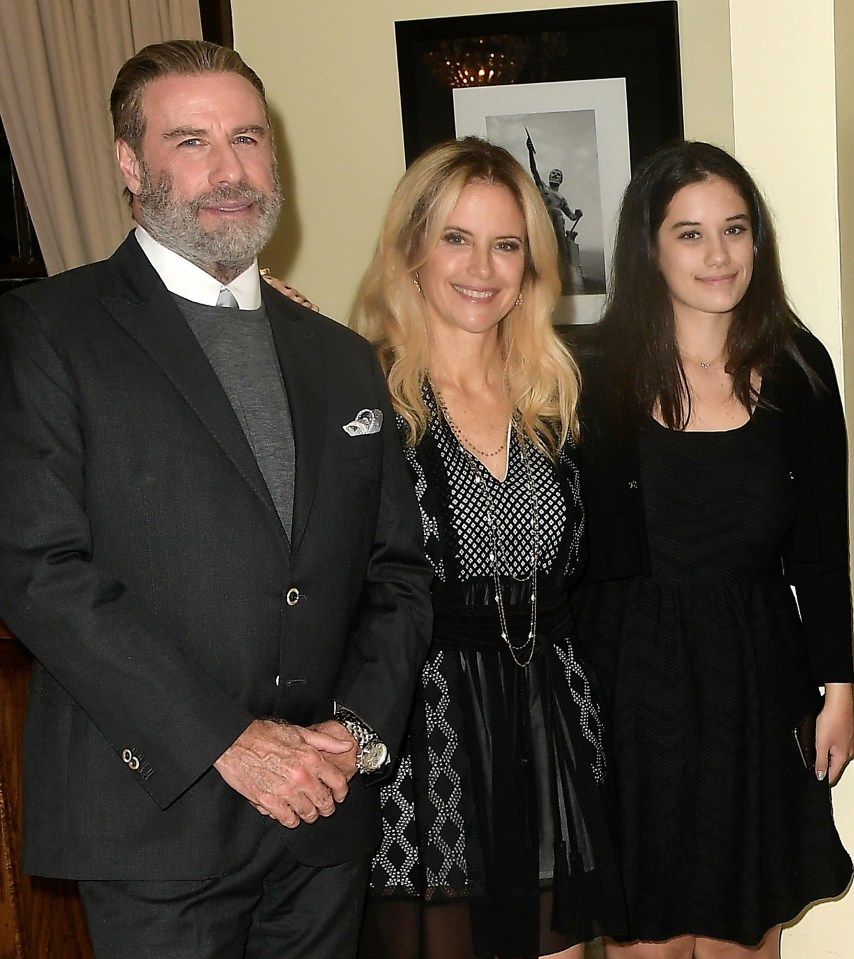 Proud parents with their daughter Ella Bleu Travolta in 2017