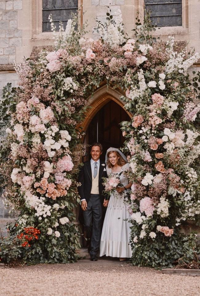 Princess Beatrice tied the knot at at the Royal Chapel of All Saints, Windsor Castle