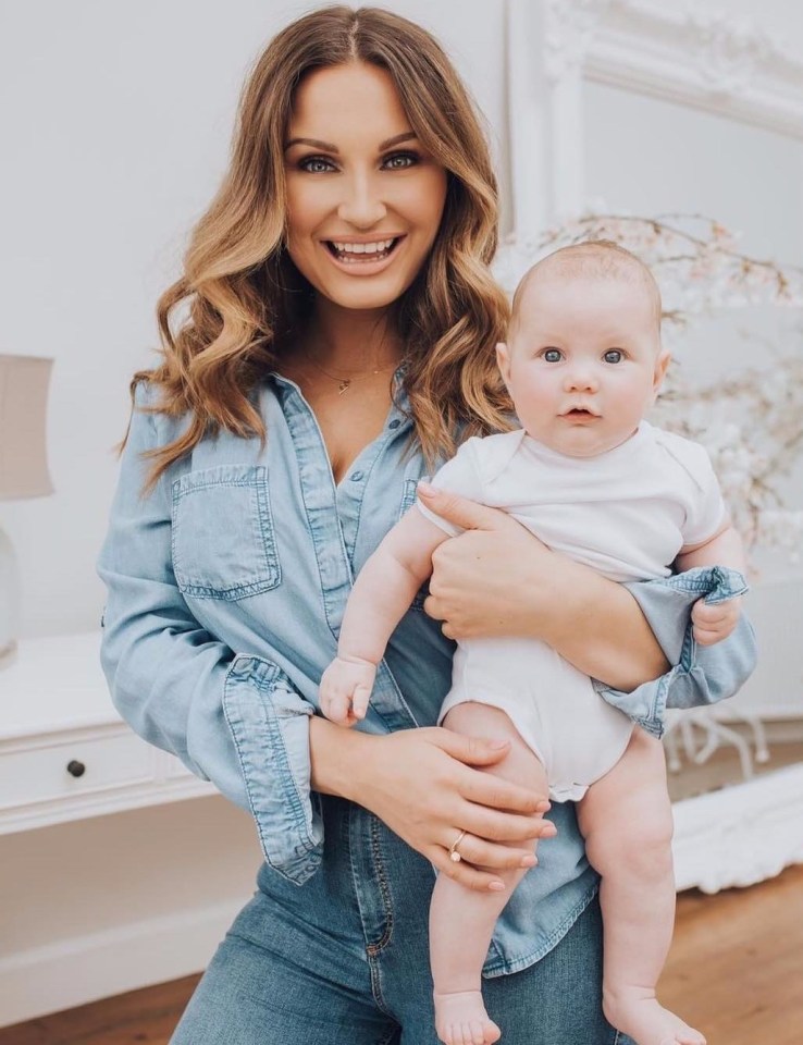 Ex-TOWIE star Sam Faiers has her own reality TV show, The Mummy Diaries, featuring her two kids Paul and Rosie (pictured)