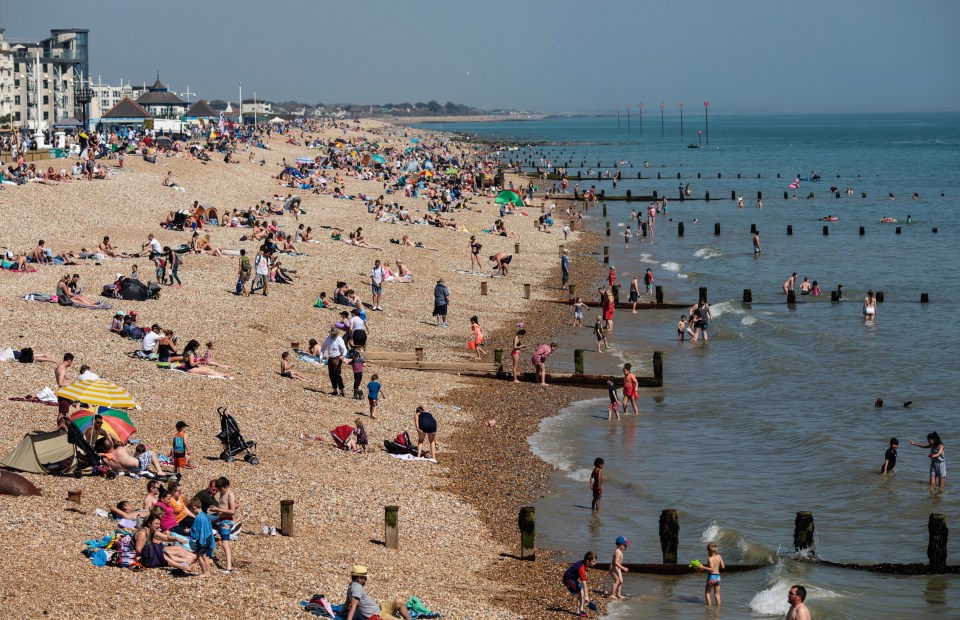 Despite busy crowds, Bognor Regis was one of the less popular beaches with punters