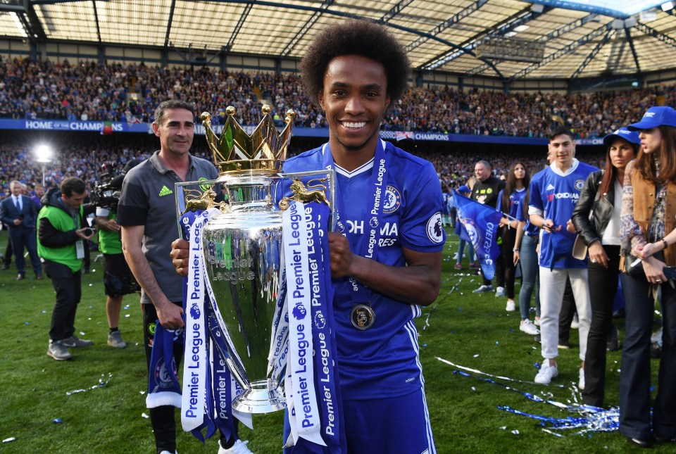 Willian has won numerous trophies during a glittering Premier League career