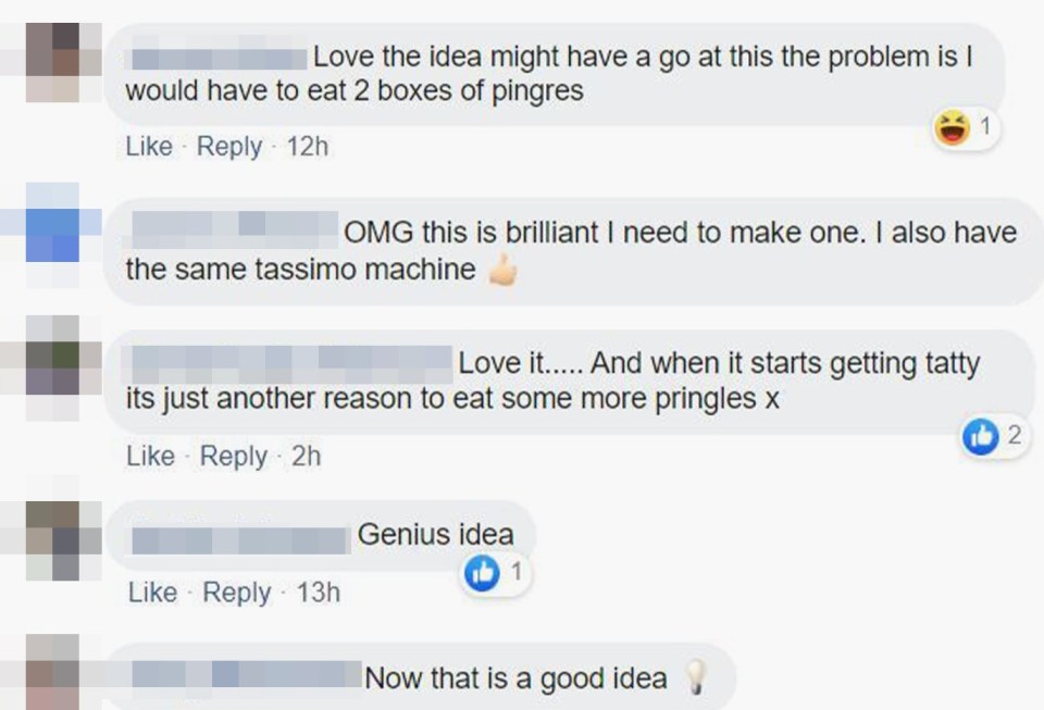 Thousands of people have liked her idea and claimed it's the perfect excuse to eat some crisps