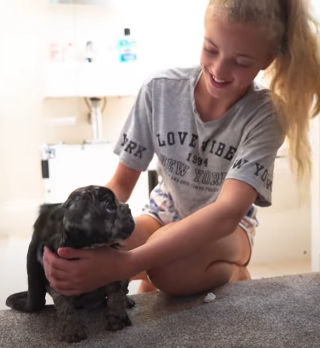 Princess Andre showed off her new pet in a cute video on YouTube last week