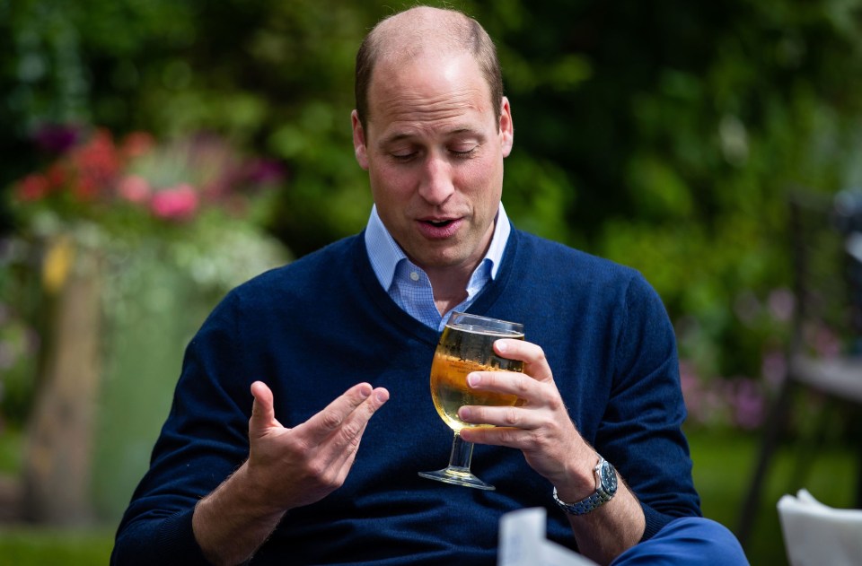 Prince William showed his support for the industry with a pub visit on Friday