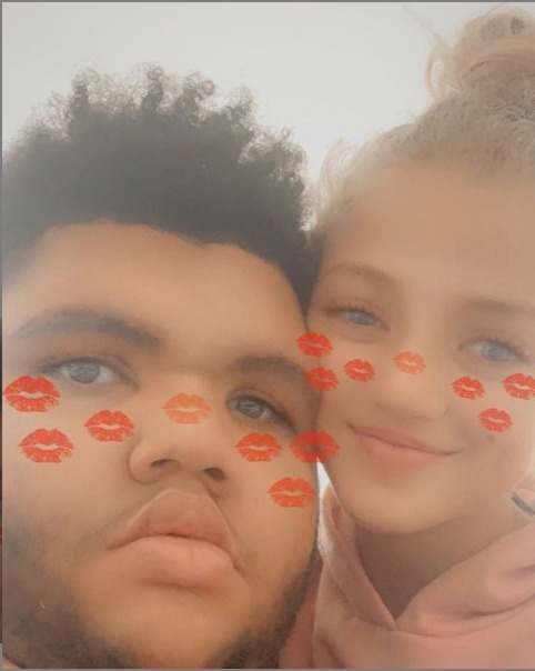 Princess shared this adorable photo of her and her brother Harvey with her 63.5k followers