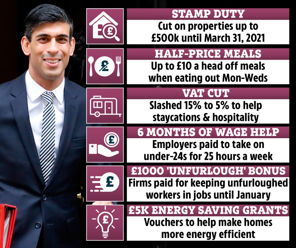 Chancellor Rishi Sunak has unveiled a host of new measures in this afternoon's mini-budget