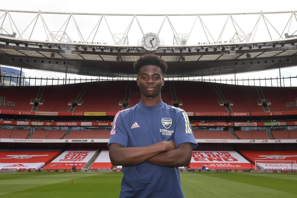  Bukayo Saka snubbed reported interest from Premier League champions Liverpool and Manchester United to pen a new long-term Arsenal deal