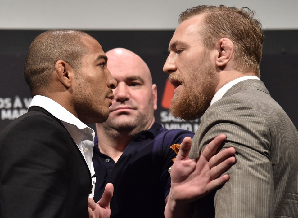 McGregor traded words with Jose Aldo before their fight 