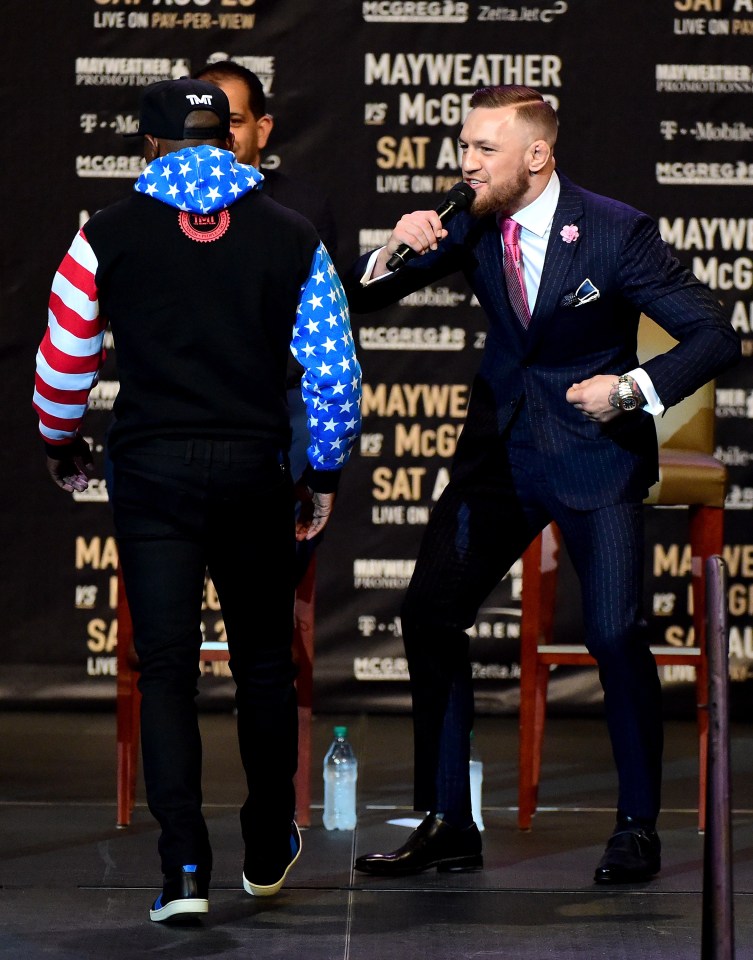 McGregor denied racism before his boxing debut against Floyd Mayweather 