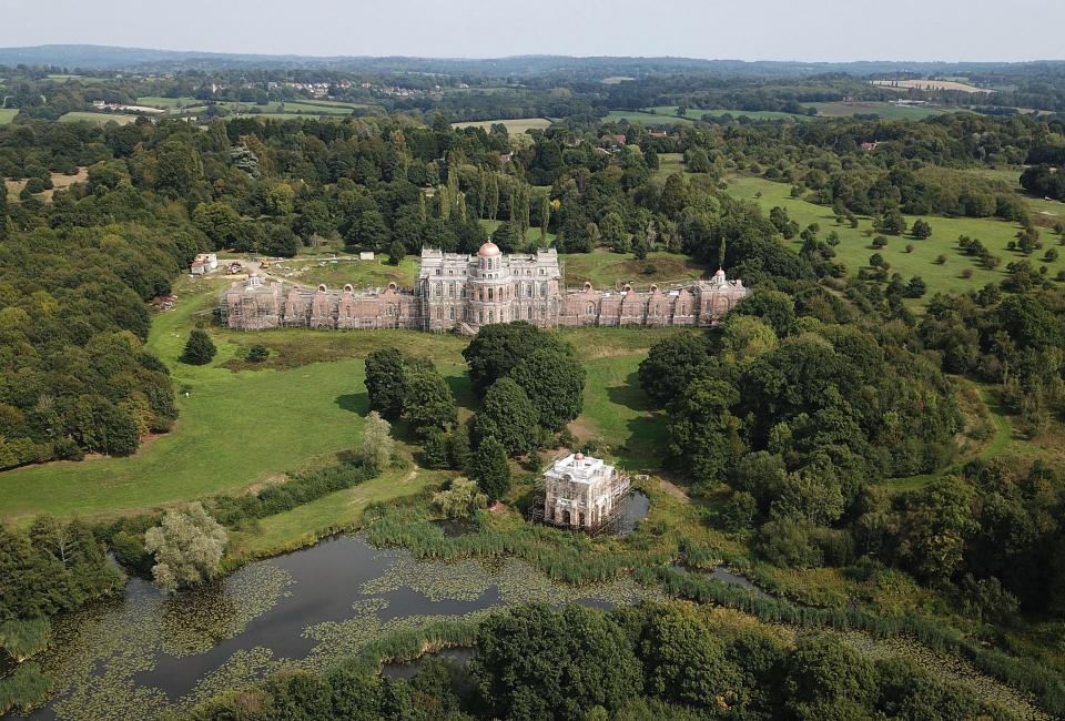 Work on Hamilton Palace, in Sussex, stopped in 2001 which has infuriated the local community 