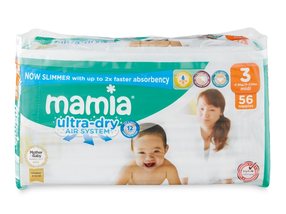 These nappies start at 79p for a pack